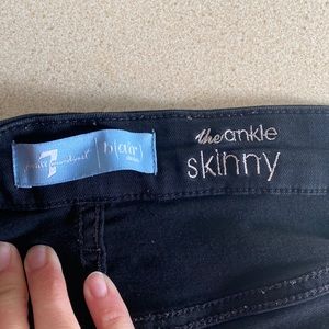 Gently worn skinny jeans.